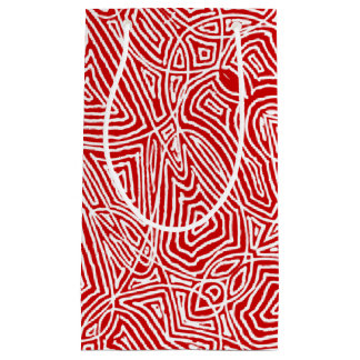Scribbleprint Rot Kleine Geschenktüte