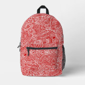 Scribbleprint-Rucksack Bedruckter Rucksack (Vorderseite)