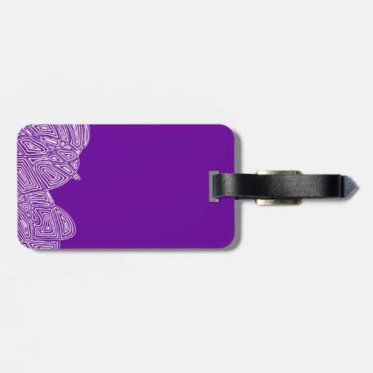 Scribbleprint Waves Gepäckanhänger (Rückseite horizontal)