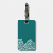 Scribbleprint Waves Gepäckanhänger (Rückseite vertikal)