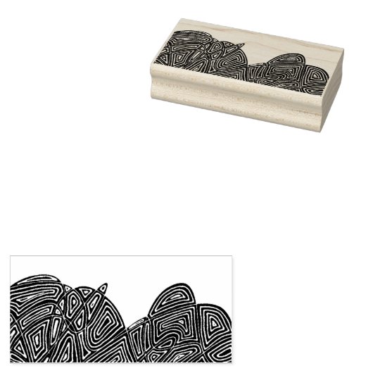 Scribbleprint Waves Gummistempel (Stempel)