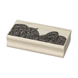 Scribbleprint Waves Gummistempel