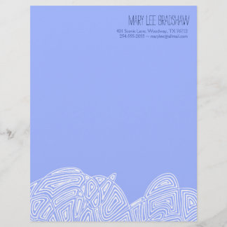 Scribbleprint Waves Letterhead Briefbogen