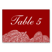 Scribbleprint Waves Tischnummer (Rückseite)