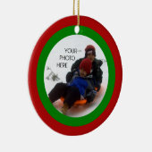 Scribbleprint Weihnachten Keramik Ornament (Rechts)