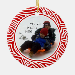 Scribbleprint Weihnachten Keramik Ornament