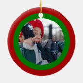 Scribbleprint Weihnachten Keramikornament (Hinten)