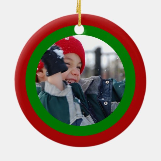 Scribbleprint Weihnachten Keramikornament (Hinten)