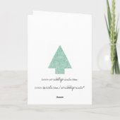 Scribbleprint Weihnachtsbaum Feiertagskarte (Rückseite)