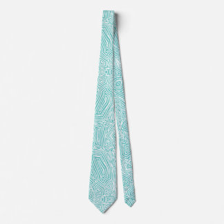 Scribbleprints Aquamarin Neck Tie Krawatte