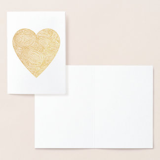 Scribbleprints Herz Folienkarte