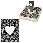 Scribbleprints Herz Gummistempel (Stempel)