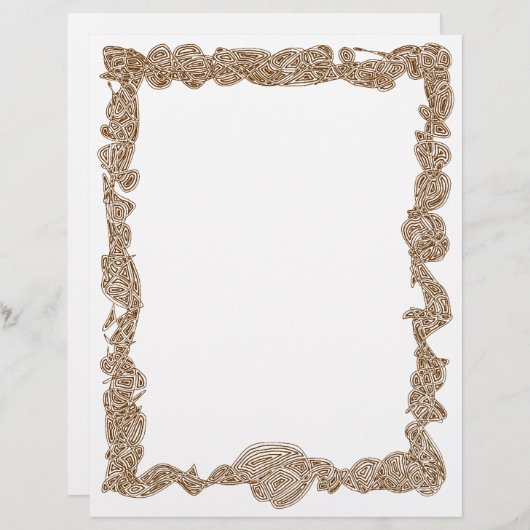 Scribbleprints Letterhead - Brown (Vorne/Hinten)