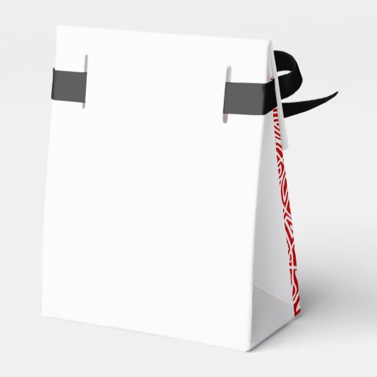 Scribbleprints Red Pattern Geschenkschachtel (Rückseite)