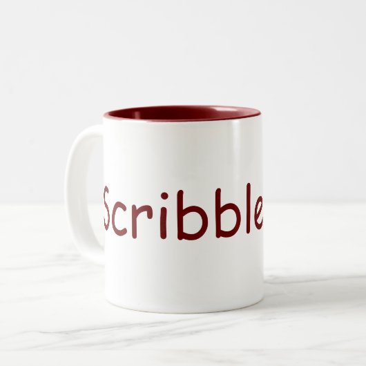 Scribblerati Zweifarbige Tasse (Vorderseite Links)