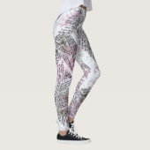 Scribbles auf einem Notebook Leggings (Rechts)