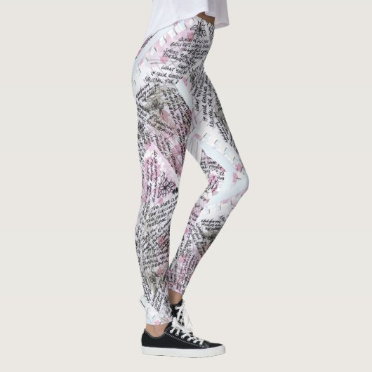 Scribbles auf einem Notebook Leggings (Rechts)