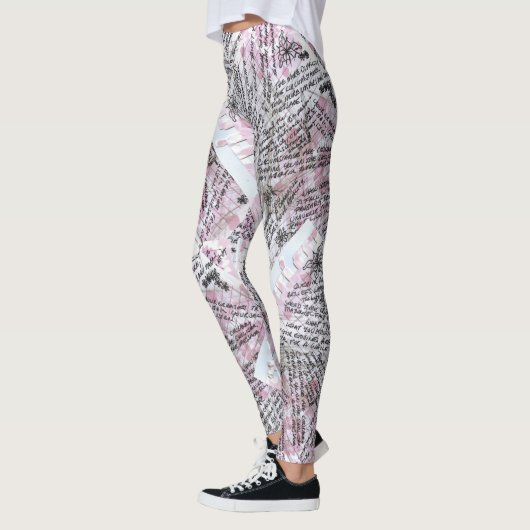 Scribbles auf einem Notebook Leggings (Links)