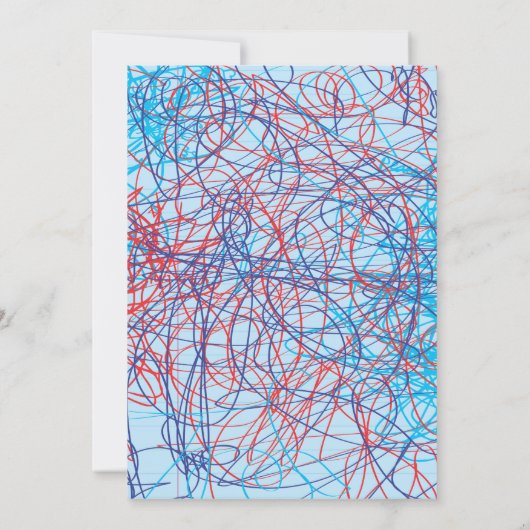 SCRIBBLES auf NOTEPAPER BAT Mitzvah Einladung (Rückseite)