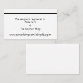 "Scribbles" - Hochzeitskarten Begleitkarte (Vorne/Hinten)