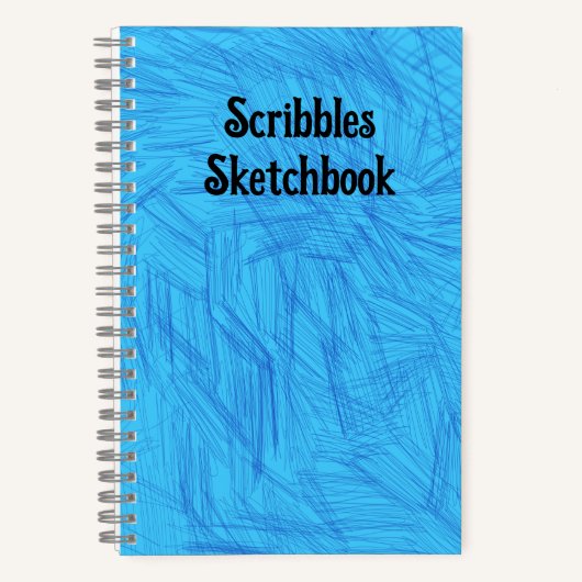 Scribbles Sketchbook Light Blue Notizblock (Vorderseite)