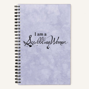 Scribbling Woman Notebook Notizblock