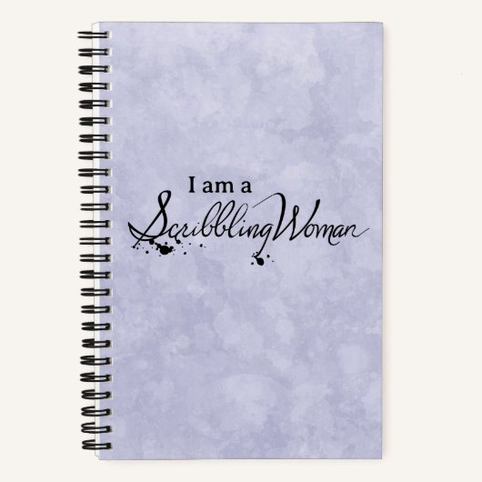 Scribbling Woman Notebook Notizblock (Vorderseite)