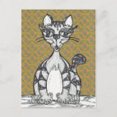 Scribby Cat 21 Postkarte (Vorderseite)