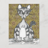 Scribby Cat 4 Postkarte (Vorderseite)