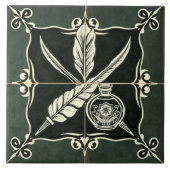 Scribe - Kunst und Keramik Fliese (Vorderseite)