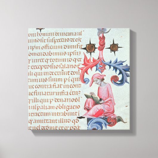 Scribe or chronicler, möglicherweise self portrait leinwanddruck (Vorderseite)