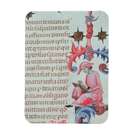 Scribe or chronicler, möglicherweise self portrait magnet (Vertikal)