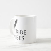 Scribe Vibes Author Writer Poet  Kaffeetasse (Vorderseite Links)