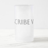 Scribe Vibes Author Writer Poet Literature Mattglas Bierglas (Mittel)