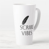 Scribe Vibes Author Writer Poet Milchtasse (Rechte Ecke)