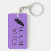 Scribe Vibes Author Writer Poet Schlüsselanhänger (Rückseite)