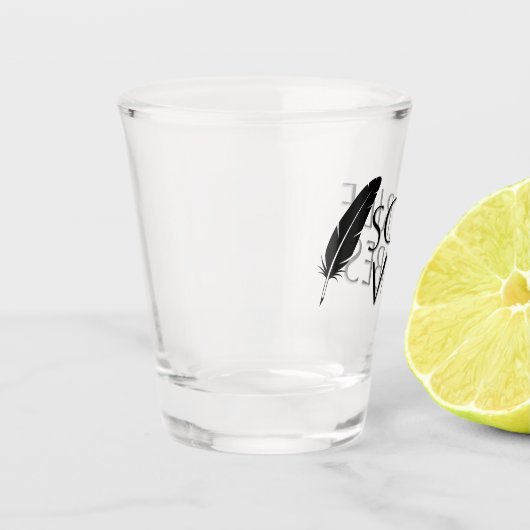 Scribe Vibes Author Writer Poet  Schnapsglas (Links)