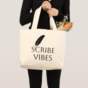 Scribe Vibes Autor Schriftsteller Dichter  Jumbo Stoffbeutel