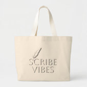Scribe Vibes Writers Authors Poets Jumbo Stoffbeutel (Vorne)