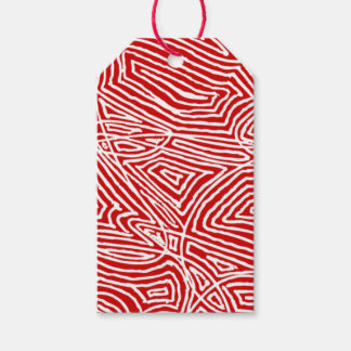 Scribleprints Rot Geschenkanhänger