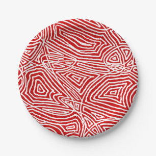 Scribleprints Rot Pappteller