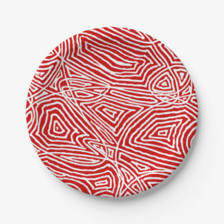 Scribleprints Rot Pappteller