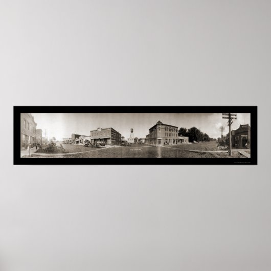Scribner NE Panoramic Foto 1908 Poster (Vorne)