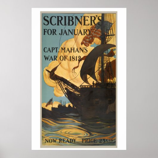 Scribner's Magazine Titelseite Januar 1903 Vintage Poster (Vorne)