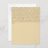 Scribners statistischer Atlas Postkarte (Vorne/Hinten)