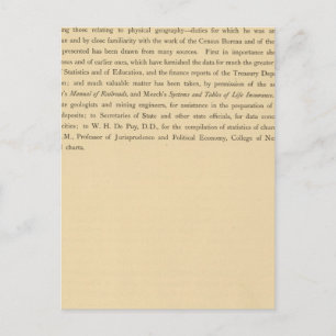 Scribners statistischer Atlas Postkarte