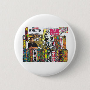 SCRIBZ TEK SKATEBOARDS / JMT USA BUTTON
