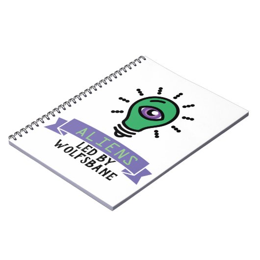Scrimo Team Alien Notebook Notizblock (Linke Seite)