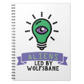 Scrimo Team Alien Notebook Notizblock (Vorderseite)
