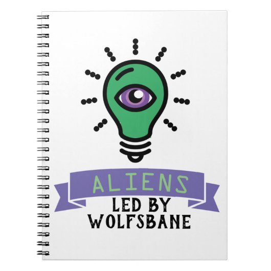 Scrimo Team Alien Notebook Notizblock (Vorderseite)